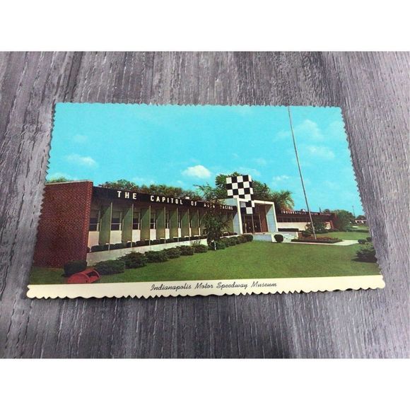 Vintage 1970’s Photo Postcard Indianapolis Motor Speedway Museum - Picture 7 of 12